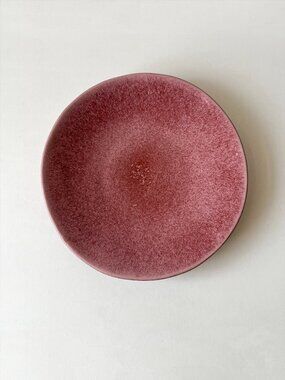 Anthropologie Organic Edge Stoneware Plate 9” Pink / Soft Purple